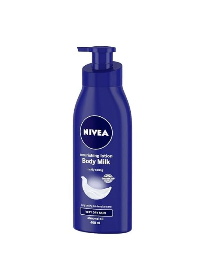 NIVEA Nourishing Lotion Body Milk for Very Dry Skin, 400ml - Image 2